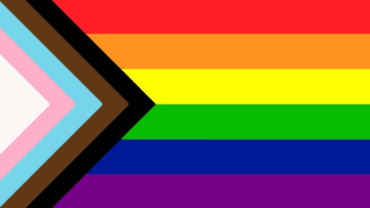 Flag with Pride colors