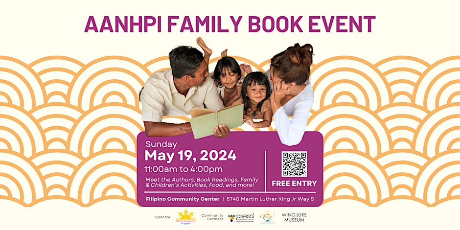 Advertisement for AANHPI Family Book Event