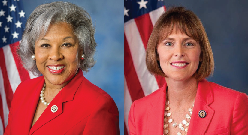 a side by side photo of us representatives Joyce Beatty (OH-3) and Kathy Castor (FL-14), co-chairs of the Congressional Black Caucus’ Diversity, Equity, and Inclusion (DEI) Task Force