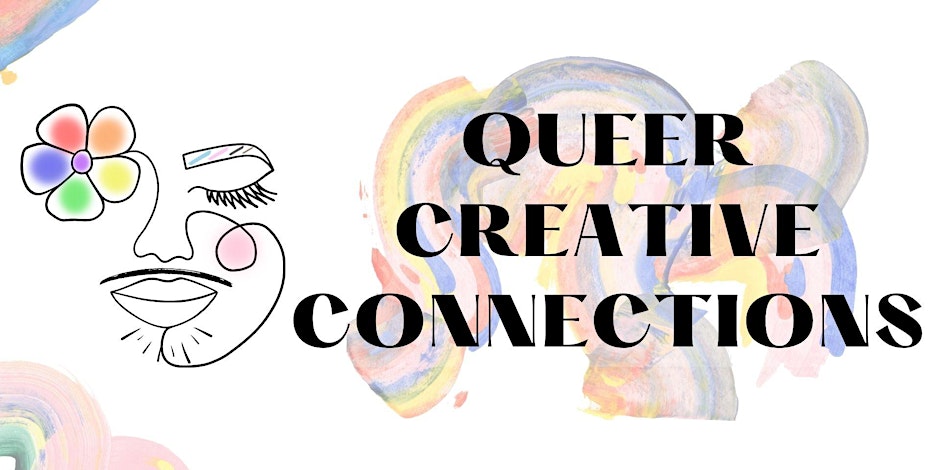 Artistic logo for Queer Creative Connections