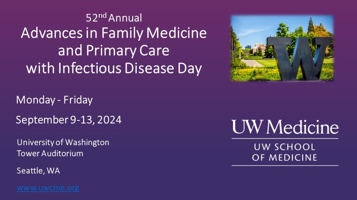 Advertisement for 52nd Annual Advances in Family Medicine and Primary Care course