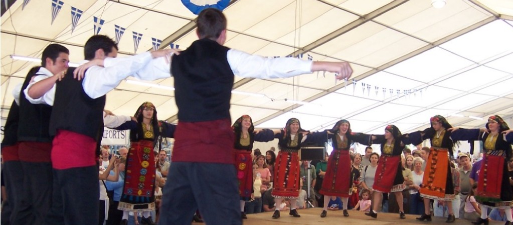 Photo of Dancers wearing traditional greek clothing