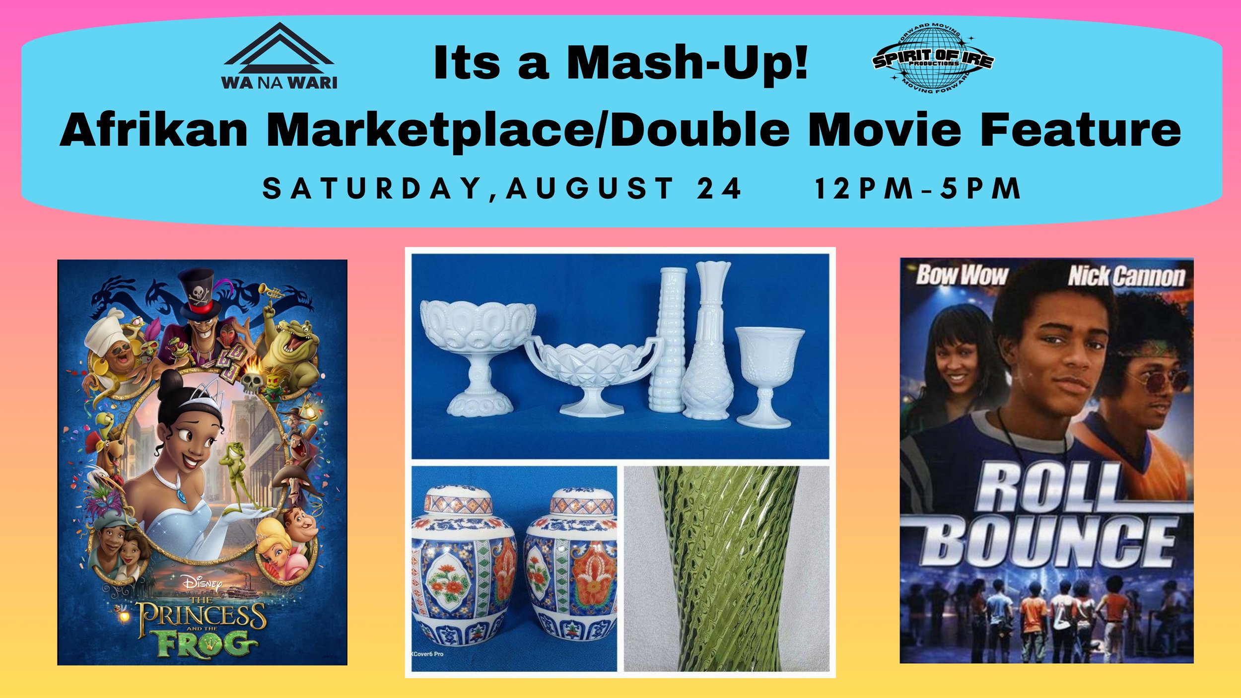 WA NA WARI - Afrikan Marketplace AND Double Feature Movie Day!