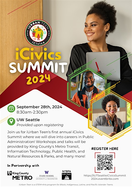 Advertisement for iCivics Summit 2024