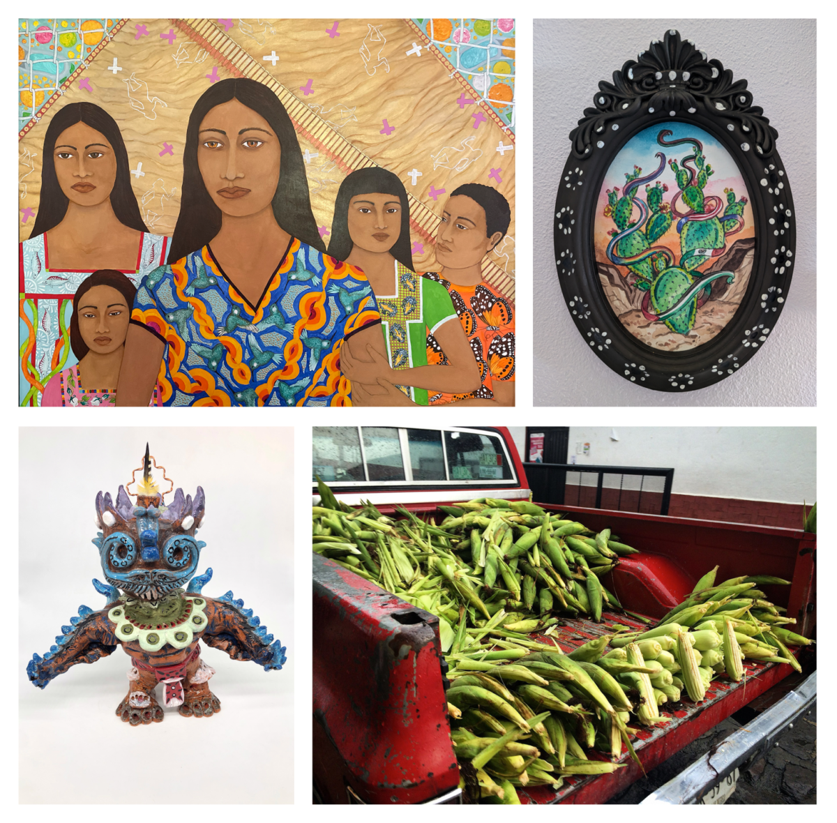 Featured artwork from the Abya Yala Indigenous Connections en Latinoamérica exhibit.