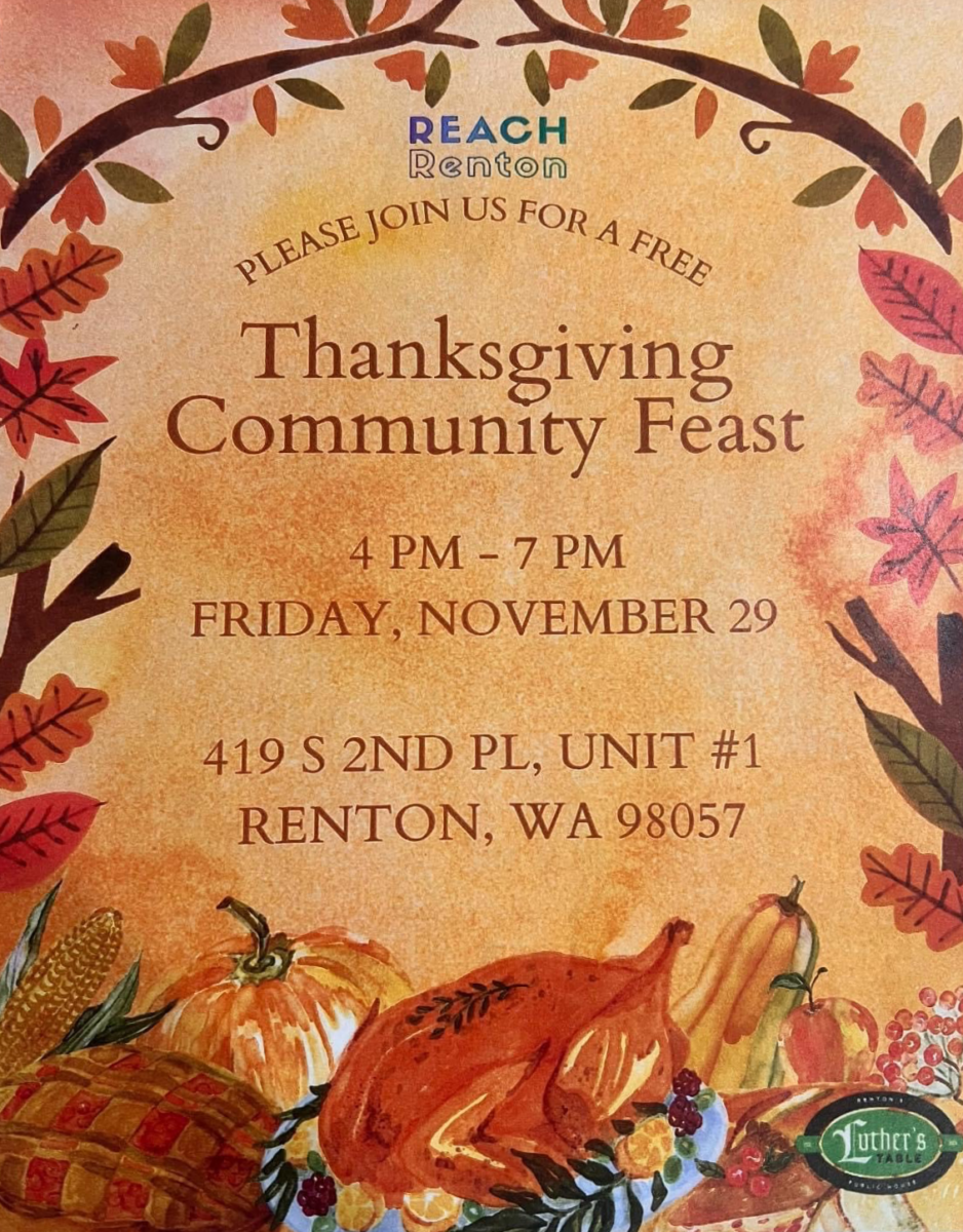 Thanksgiving Community Feast at Luther's Table - 419 S 2nd Pl, Unit #1, Renton, WA 98057 - Friday, November 29 from 4pm-7pm